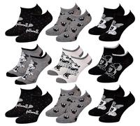 Chaussettes Pack Femme Disney Minnie Pack De 9 Paires Sneaker Surprise