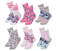 Chaussettes Pack Fille DISNEY LILO ET STITCH- 6 Paires CHILD B- 31/35
