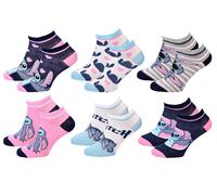Chaussettes Pack Fille DISNEY LILO ET STITCH- 6 Paires CHILD Courtes- 36/39
