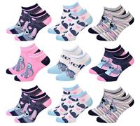 Chaussettes Pack Fille DISNEY LILO ET STITCH- 9 Paires CHILD Courtes- 27/30