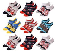 Chaussettes Pack Garçon Disney Cars Pack De 9 Paires Sneaker Surprise