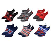 Chaussettes Pack Garçon Disney Spiderman Pack De 6 Paires Sneaker 4847
