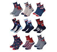 Chaussettes Pack Garçon DISNEY SPIDERMAN - Pack de 9 Paires Chaussettes SURPRISE- 27/30