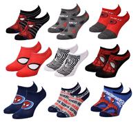 Chaussettes Pack Garçon Disney Spiderman Pack De 9 Paires Sneaker Surprise