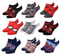 Chaussettes Pack Garçon DISNEY SPIDERMAN - Pack de 9 Paires Sneaker SURPRISE- 31/34