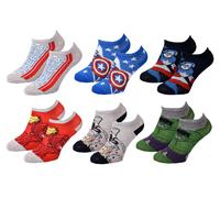 Chaussettes Pack Garçon Marvel Avengers Pack De 6 Paires Sneaker 2487