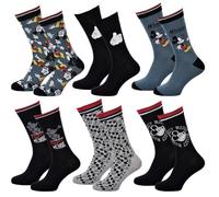 Chaussettes Pack Homme DISNEY MICKEY MOUSE- Pack 6 Paires MICK24-39/42
