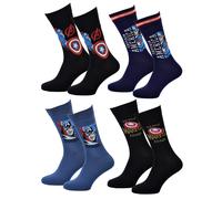 Chaussettes Pack Homme Marvel Avengers Pack 4 Paires Captain24
