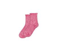Chaussettes Paillettes À Feston Rose