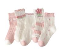 Chaussettes Paillettes Enfant Fille Fantaisie Originales Confortable Personnage Écoliers Douces Cheville en respirante quotidiennes pour filles et garçons de 1 à 12 ans confortables un décontracté