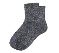 Chaussettes Paillettes Femme Chaussettes de Noël Amusantes pour Homme et Femme Unisexe avec motif de Noël Chaussette Courtes Blliranti Fils Pailletés Multicolore Cadeaux Pour (Dark Gray, One Size)