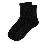 Chaussettes Paillettes Femme Chaussettes Femme Pailletées Unies Chaussette Mode Mi-Mollet Brillantes en Lurex Douces & Élastiques Chaussette Chaudes en Tricot à Brillante Idée Cadeau Fêtes, Noël