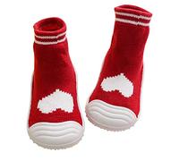 Chaussettes Pantoufle Chaussons Bébé Respirant avec Semelle Caoutchouc Chaussures D'intérieur Jeunes Enfants Automne Et Hiver Chaud Et Confortable Bottines Bébé Fille Garçon Chaud