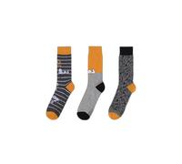 Chaussettes Peanuts Snoopy (x3) Gris TU