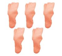 Chaussettes pelucheuses et douillettes pour femme - Chaudes et douces - Pour l'hiver - Chaussettes de couchage à la maison - Haut court pour prisonnier, Orange, Taille unique