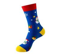 Chaussettes Père Noël pour Homme et Femme - Chaussette Drole en coton, Automne Hiver Confortable Coton Femmes Chaussettes, Cadeau Noel pour les Vacances et Fête de Noël