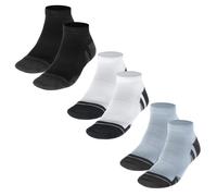 Chaussettes Performance Tech Low Cut Mod Gray/White/Jet Gray Under Armour - 3 paires M