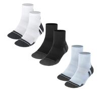 Under Armour Chaussettes UA Performance Tech unisexes - Lot 3 paires trois-quarts gris/blanc/gris