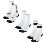 Under Armour Chaussettes UA Perf Tech Nov 3 paires Crew Mixte Blanc Taille XL