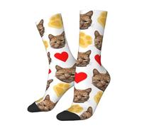 Chaussettes Personnalisable - Ajoutez Avec Photo Texte Image Logo - PersonnaliséE Chaussette & Socks Drole Pour Homme & Femme - Personnalisé Cadeau Unique Pour NoëL, Papa, Maman Et Plus