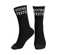 Chaussettes Personnalisée avec Texte Chaussettes amusantes Personnalisé avec image, Chaussette Femme personnalisé Cadeau Ajoutez le nom de votre chien, chat ou autre animal compagnie pour ami famille