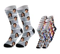 Chaussettes PersonnaliséEs Photo Chaussette Marrante Chaussettes Photo Visage Photo Personnalisé Chaussettes Novelty Cadeaux Chaussettes Fantaisie Pour Femmes Hommes Cadeau De La Saint-Valentin