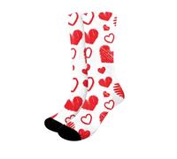 Chaussettes personnalisées pour homme - Design unisexe - Ajoutez votre visage ou votre animal de compagnie - Chaussettes amusantes avec image de veau - Chaussettes de Saint-Valentin pour couples, C