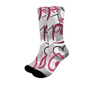 Chaussettes personnalisées pour homme - Design unisexe - Ajoutez votre visage ou votre animal de compagnie - Chaussettes amusantes avec image de veau - Chaussettes de Saint-Valentin pour couples, t