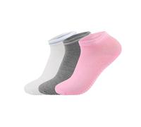 Chaussettes Pilates Femme 3 paires de chaussettes de Yoga for femmes, poignées antidérapantes, sangles, chaussettes en coton, Pilates, Barre Pure, danse de Ballet, pieds nus, entraînement(Bofu-11)