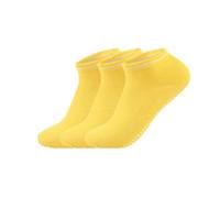 Chaussettes Pilates Femme 3 paires de chaussettes de Yoga for femmes, poignées antidérapantes, sangles, chaussettes en coton, Pilates, Barre Pure, danse de Ballet, pieds nus, entraînement(Bofu-6)