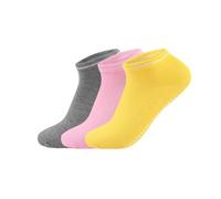 Chaussettes Pilates Femme 3 paires de chaussettes de Yoga for femmes, poignées antidérapantes, sangles, chaussettes en coton, Pilates, Barre Pure, danse de Ballet, pieds nus, entraînement(Bofu-12)