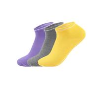 Chaussettes Pilates Femme 3 paires de chaussettes de Yoga for femmes, poignées antidérapantes, sangles, chaussettes en coton, Pilates, Barre Pure, danse de Ballet, pieds nus, entraînement(Bofu-22)