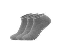 Chaussettes Pilates Femme 3 paires de chaussettes de Yoga for femmes, poignées antidérapantes, sangles, chaussettes en coton, Pilates, Barre Pure, danse de Ballet, pieds nus, entraînement(Bofu-2)