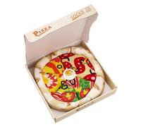 Chaussettes Pizza Boite Homme Femme-Chaussettes Humour Fantaisie Humoristique Rigolote pour Papa Ado Garçon- Cadeau Original Drole Utile Insolite Anniversaire Idee Cadeau Noel Saint Valentin Pâques