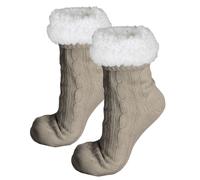 Vivezen - Paire de chaussettes, chaussons polaires mixtes 40/45-5 coloris