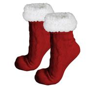 Vivezen - Paire de chaussettes, chaussons polaires mixtes 40/45-5 coloris