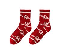 Chaussettes porte-bonheur en coton pour femme avec motif zodiacs serpent année avec dessin animé serpent festival cheville chaussettes pour un usage quotidien et les vacances, dessin animé Nouvel An