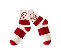 Chaussettes porte-bonheur en coton pour femme avec motif zodiacs serpent année avec dessin animé serpent festival cheville chaussettes pour un usage quotidien et les vacances, dessin animé Nouvel An