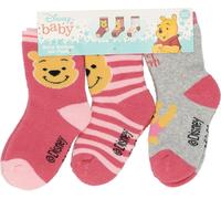 Chaussettes pour bébé Winnie l'Ourson - Lot de 3 chaussettes douces et confortables Rose 86/92