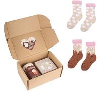 Chaussettes pour enfants en coton, lot de 2 paires, colorées, 30-35