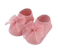 Chaussettes pour enfants et filles - Fond doux - Chaussettes de princesse - Chaussettes de sol - Chaussettes chaudes pour bébé, Rose, 0-12 mois