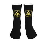 Chaussettes Pour Femme Homme Ancien Maître F & Am Franc-Maçon Maçonnique Chaussettes Basketball Décontractées Durable Chaussette De Football, Pour Course À Pied, Lété, Gym, 40cm
