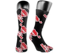 Chaussettes Pour Femme Homme Embrasse Moi Chaussettes Randonnée Confortables Classiques Planche À Roulettes Bonneterie, Pour Course À Pied, Trekking, Lété, 40cm