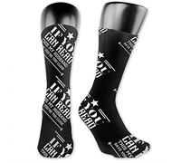 Chaussettes Pour Femme Homme Mon Mari Dit Que Tu Es Trop Proche Chaussettes De Travail Durable Confortables Chaussette De Football, Pour Cyclisme, Trekking, Sport, 40cm