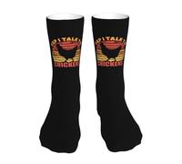 Chaussettes Pour Femme Homme Ouais, Je Parle Aux Poulets Chaussettes De Sport Classiques Respirantes Chaussette De Football, Pour Gym, Trekking, Running, 40cm