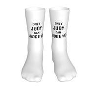 Chaussettes Pour Femme Homme Seule Judy Peut Me Juger Chaussettes De Sport Durable Respirantes Chaussette De Football, Pour Course À Pied, Trekking, Lété, 40cm