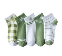 Chaussettes pour femme - Pantoufles tendance - Motif frais - Chaussettes d'été confortables - Pantoufles pour ennemi femme, vert menthe, Taille unique