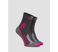 X-Socks Trek Outdoor Low Cut Lady Chaussettes randonnée Femme Anthracite/Fuchsia FR: L (Taille Fabricant: 39-40)