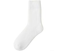 Chaussettes pour laine Mérinos Mixte Épaisses Chaudes Hiver Chaussettes | pour laine mélangée cacheire, pour doublure polaire épaisse, isolation thermique jusqu'à -20°C(White)