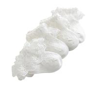 Chaussettes princesse en dentelle florale pour fille de 0 à 7 ans dansant pour tout-petits enfants bébé blanc volants chaussettes en dentelle pour tout-petits, multicolore, 0 to 6 Months